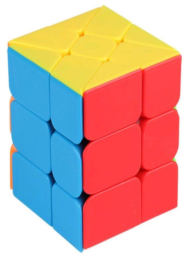 Kiditos MoYu Windmill Cube 3x3 Shape Mod Twisty Puzzle Stickerless Cube, Multicolour - Image 1